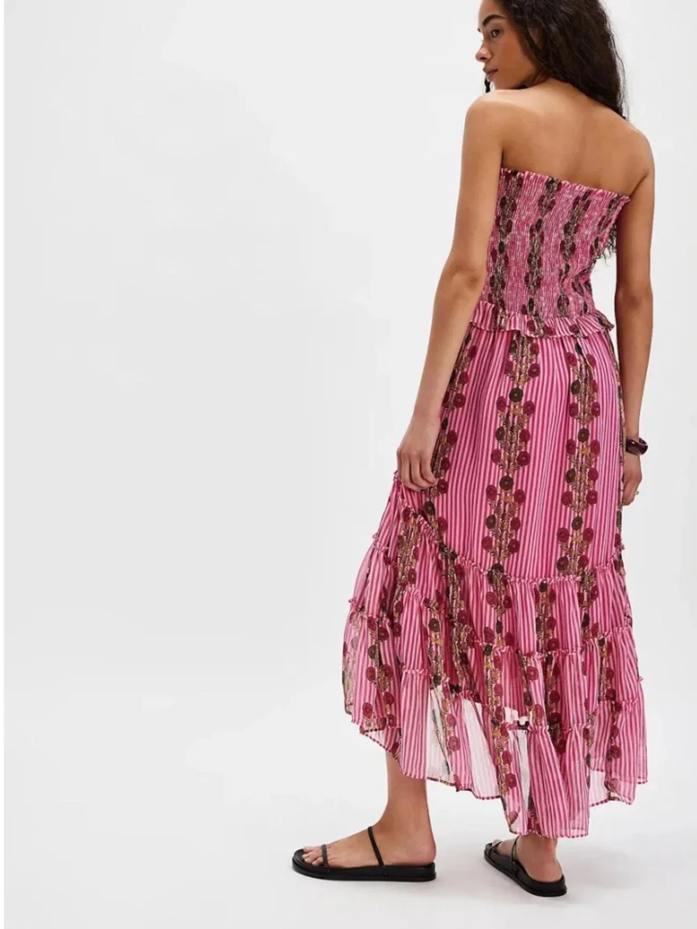 FREE PEOPLE Alejandra Pink Midi Dress